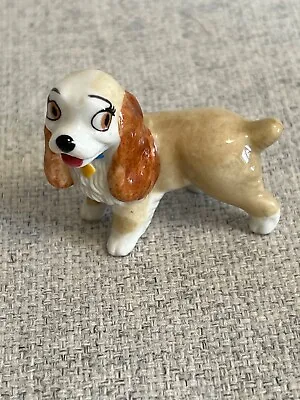 LADY Rare WADE Whimsies Walt Disney Hatbox Collectible Dog Figurine • £5