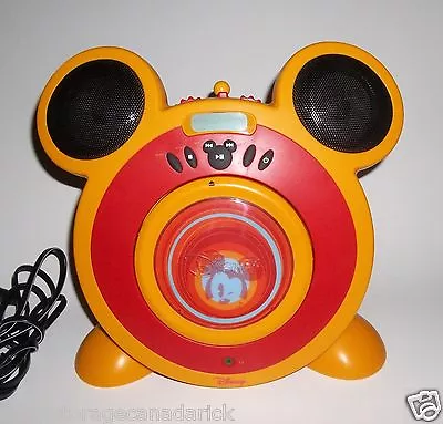 Disney Mickey Mouse CD Player & FM / AM Radio - VGC Works Great RARE • $61.79