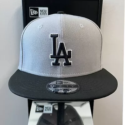 MLB - Los Angeles Dodgers 9FIFTY Adjustable Snap-Back New Era Cap - Gray / Black • $32.40