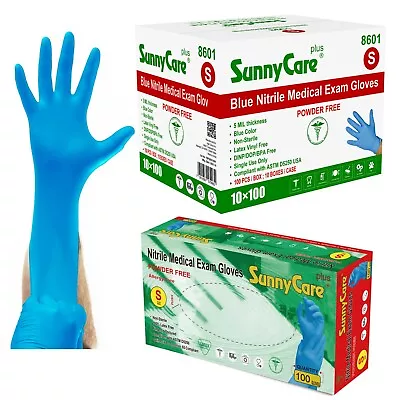 1000 SunnyCare 5.0 Mil Nitrile Exam Gloves Chemo-Rated (Non Vinyl Latex) 8601-S • $45