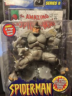 RHINO Spider-Man Classics Series II Action Figure Marvel Legends Toy Biz NEW • $45