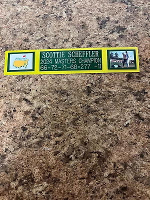 Scottie Scheffler (2024 Masters) Nameplate For Autograph Ball Display/flag/photo • $9.95