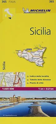 Michelin Sicilia 1:220.000 Local Map (Michelin Local Maps 365) • £7.57