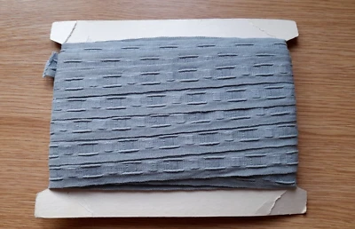 £3.75 • Buy Vintage 1 X 15m Length Of 1  Inch/25mm Rufflette Curtain Header Tape - Blue