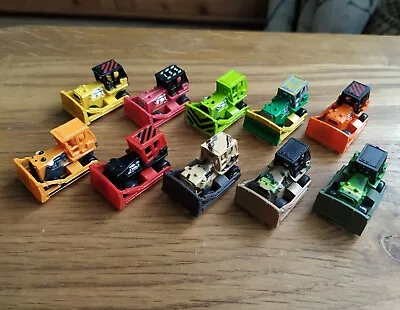 10x Bulldozers ( Military & Construction ) - Micro Machines Joblot - Galoob • £5.50