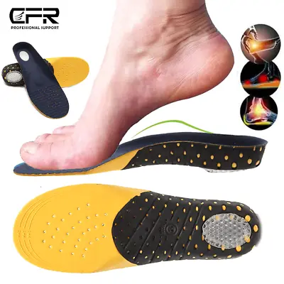 £8.99 • Buy Insoles Orthotic Shoe Inserts For Arch Support Pad Plantar Fasciitis & Flat Feet