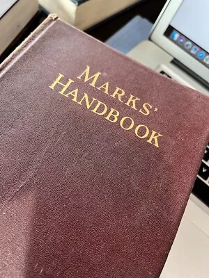 Vintage Mechanical Engineers Handbook By Lionel S. Marks Fifth Edition 1951 • $25