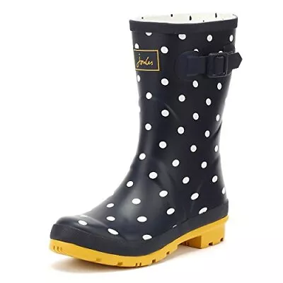 Joules Women's Molly Rain Boot Color French Navy Spot Size 7 Pair Of Shoes • $34.34