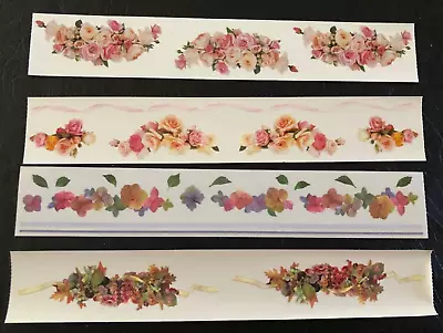 4 Vtg Mrs Grossman 2 X12  Design Line Sticker Sheets - ROSES ~ Bouquets ~ NEW • $2.99