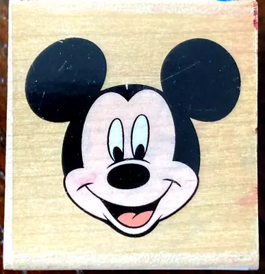 Disney Classic Mickey Mouse Face Rubber Stamp All Night Media • $6