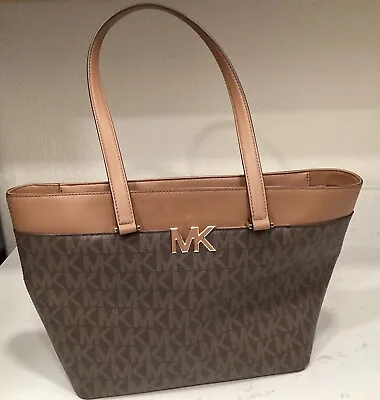 Michael Kors Monogram Tote Leather Handbag • $145