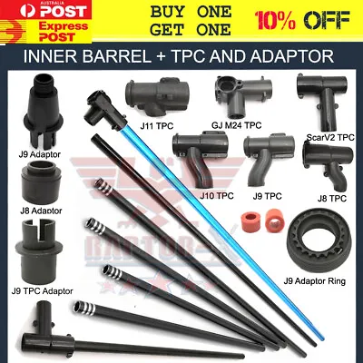 $9.94 • Buy Upgrade Metal Alloy Inner Barrel T-piece Adaptor Gen 8 J9 J10 TPC Gel Blaster AU