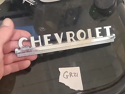 Vintage 1947-52 Chevy Truck Hood Side Emblem Oem 3699024 48 49 50 51 Gm Bin Gr21 • $39.99