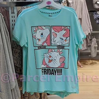 100% Cotton Official Disney MARIE ARISTOCATS T-Shirt Pyjamas Top PJ Cats Kittens • $12.45