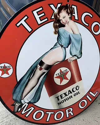 Top Quality Texas Texaco  Motor Oil Vintage Reproduction Garage Sign • $23
