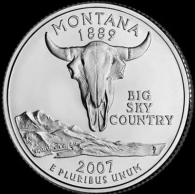 2007 D Montana State Quarter New U.S. Mint  Brilliant Uncirculated  • $3.49