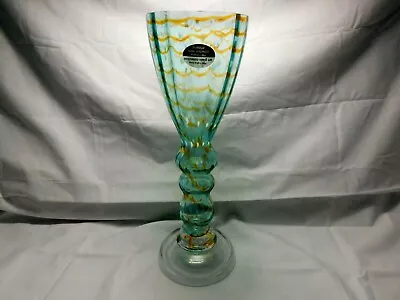 Pier 1 Of A Kind Orig. Art Glass Collection Verre Artisanal 1 Vase 11.75  S17&s6 • $19.99