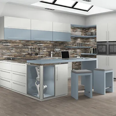 £1799 • Buy Denim Blue MFC Kitchen Cabinets - 9 Cabinets Package Offer - NEW -