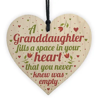 £3.99 • Buy Granddaughter Plaque Keepsake Birthday Christmas Gift From Grandma Nan Grandad