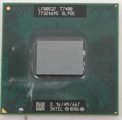  Core 2 Duo T7400 2.16 GHz Dual-Core (LF80537GF0484M) Processor Chip • $11.88