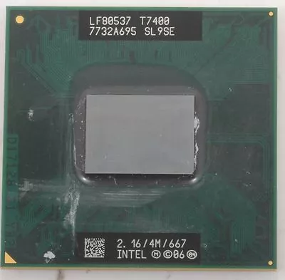 Core 2 Duo T7400 2.16 GHz Dual-Core (LF80537GF0484M) Processor Chip # • $18.66