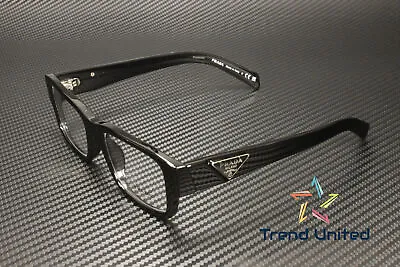 PRADA PR 07ZV 1AB1O1 Black Demo Lens 53 Mm Men's Eyeglasses • $186.99