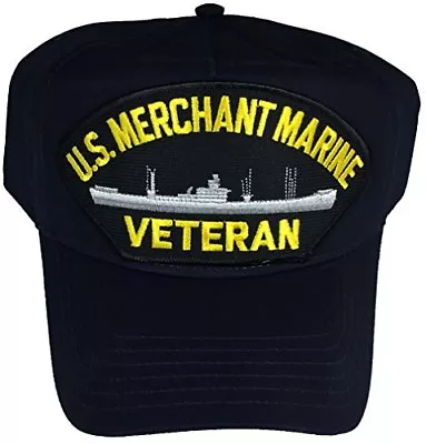 US MERCHANT MARINE VETERAN Hat - NAVY BLUE - Veteran Owned Business • $25.28