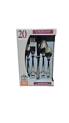 Cambridge Madison Satin 20-Piece Flatware Set By Cambridge Silversmiths New • $33.77