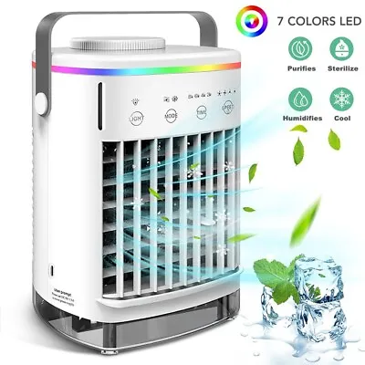 3 In 1 Portable Air Cooler Fan Mini Air Conditioner Personal Cooling Bedroom Fan • $29.99
