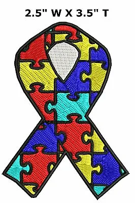 Autism Awareness Support Puzzle Ribbon - Car Truck Window Bumper Sticker Decal • $3.95