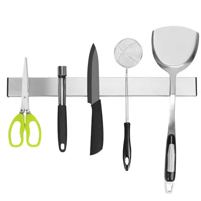 41/51cm Tool Shelf Stainless Steel Magnetic Rack Knives Knife Holder Magnet • $18.99