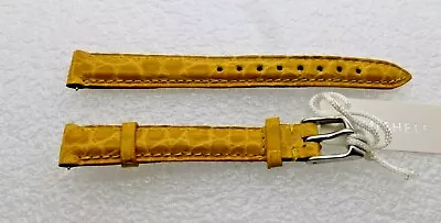 Genuine Michele 12mm Mustard Orange Alligator  Watch Band Strap New • $37.77