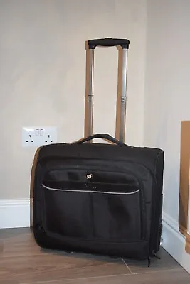 Port Designs Manhattan Laptop Trolley Suitcase Travel - Black • £25