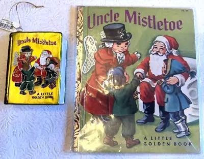 Rare Marshall Field's Uncle Mistletoe  Little Golden Book Ornament • $229.99