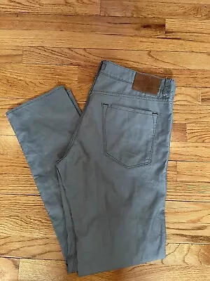 Hugo Boss Men's Maine 3 Straight Fit 5 Pocket Chino Pants Gray 36x32 • $44.99