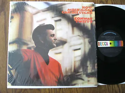 Conway Twitty LP 1971 How Much More Can She Stand - EX In Shrink Decca ST-93776 • $5.99