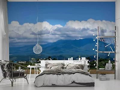 3D Cloud Mountain Sky Self-adhesive Removable Wallpaper Murals Wall 120 • $38.60