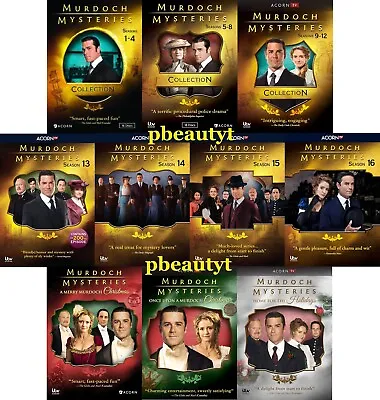 Murdoch Mysteries Series Complete Seasons 1-12 13 14 15 16+3 Special Collection • $199.99