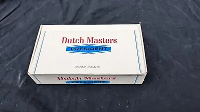Vtg Dutch Masters President Cigar Box 10 Count Small Box - 6  X 3  3/8  Look ! • $9