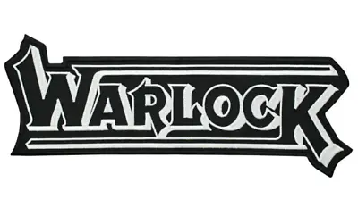 Warlock Iron-on & Sew-on Back Patch | German Heavy Speed Power Metal Band Logo • $19.99