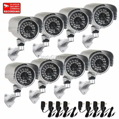 8 X Security Camera 700TVL W/ SONY Effio CCD 3.6mm Lens Night & Power Supply Wwe • $884.90