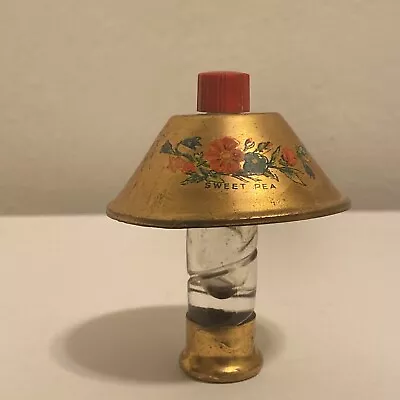 1940’s Vintage Lamp Shade Novelty Sweet Pea Perfume Bottle • $19.99