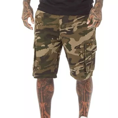 Mens Bench Casual Pockets Cargo Combat Shorts Sizes Waist From 30’’ To 38’’ • £31.25