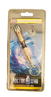 Doctor Who 11th Dr Sonic Screwdriver Keychain LED Light Up Torch New QUICK SHIP • $18.99