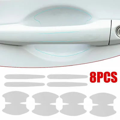 8Pcs Clear Car Door Handle Bowl Sticker Protector Film Anti-Scratch Accessories  • $3.29