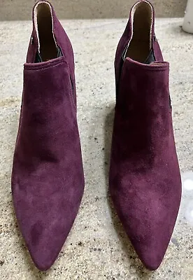 Antonio Melani Women’s Pointed Toe Plum Leather Maxinee Ankle Boots-Size 8 New • $30