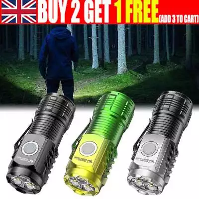 Three-Eyed-Monster Mini LED Flashlights Rechargeable NEW • £2.52