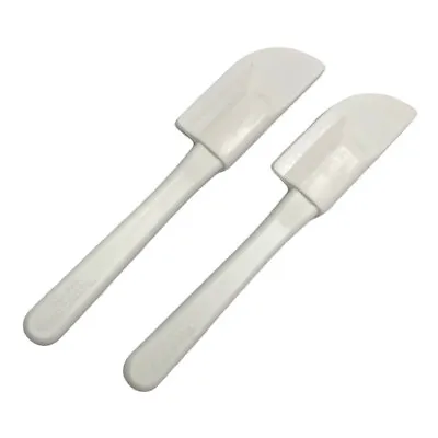 Tupperware Vintage Rubber Spatula Minis Set Of 2 White NOS • $13.49