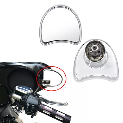 Chrome Batwing Fairing Rearview Mirrors For Harley Tri Electra Glide FLHTC FLHTP • $27.98