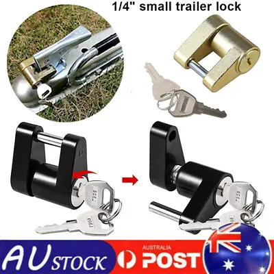 $18.04 • Buy Coupling Laser Lock Hitch Pin Lock Caravan Latch Lock Trailer Pad Anti Theft Tow